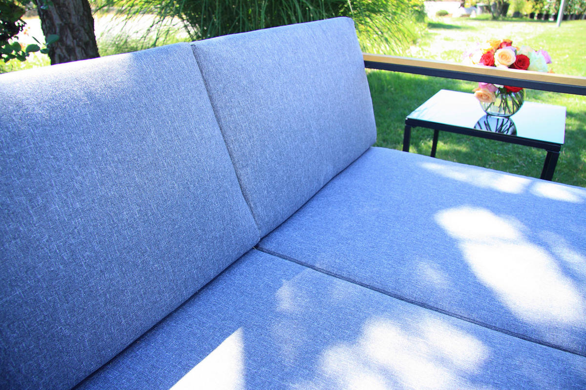 Acamp Loungeset Space anthrazit Stahl Space - anthrazit/teak - Acamp