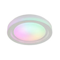 LED-Deckenleuchte weiß Metall Kunststoff H/D: ca. 8x38 cm 1 Brennstellen LED-Deckenleuchte_Rainbow - weiß (38,00/8,00cm)