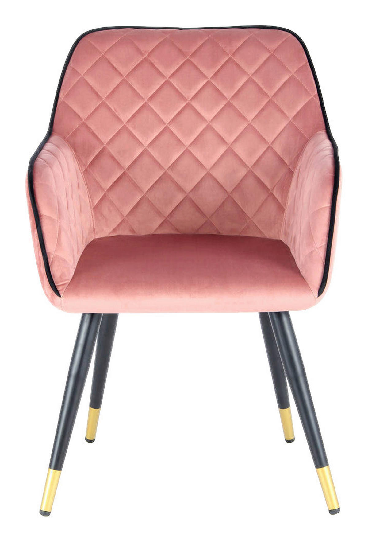 Stuhl Amino 500 rosa Microfaser B/H/T: ca. 58,5x86x61 cm Amino 500 - schwarz/rosa (58,50/86,00/61,00cm) - 360 Living