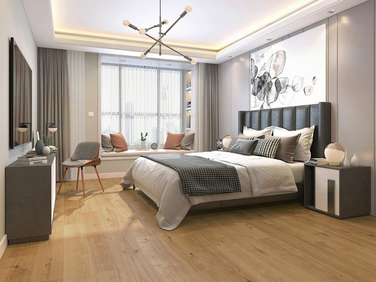 Click-Vinylboden Harmonie ca. 2,618 m² im Paket  B/L: ca. 24,6x129 cm pro Paket Harmonie ca. 2,618 m² im Paket - braun (24,60/129,00cm)