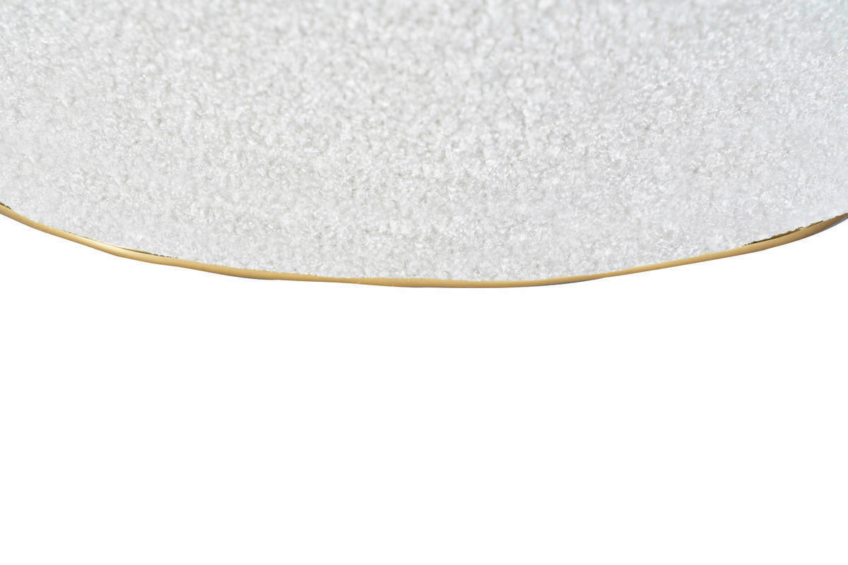 360 Living Hocker Contessa 110 weiß gold B/H/T: ca. 60x42,5x60 cm Contessa 110 - gold/weiß (60,00/42,50/60,00cm) - 360 Living