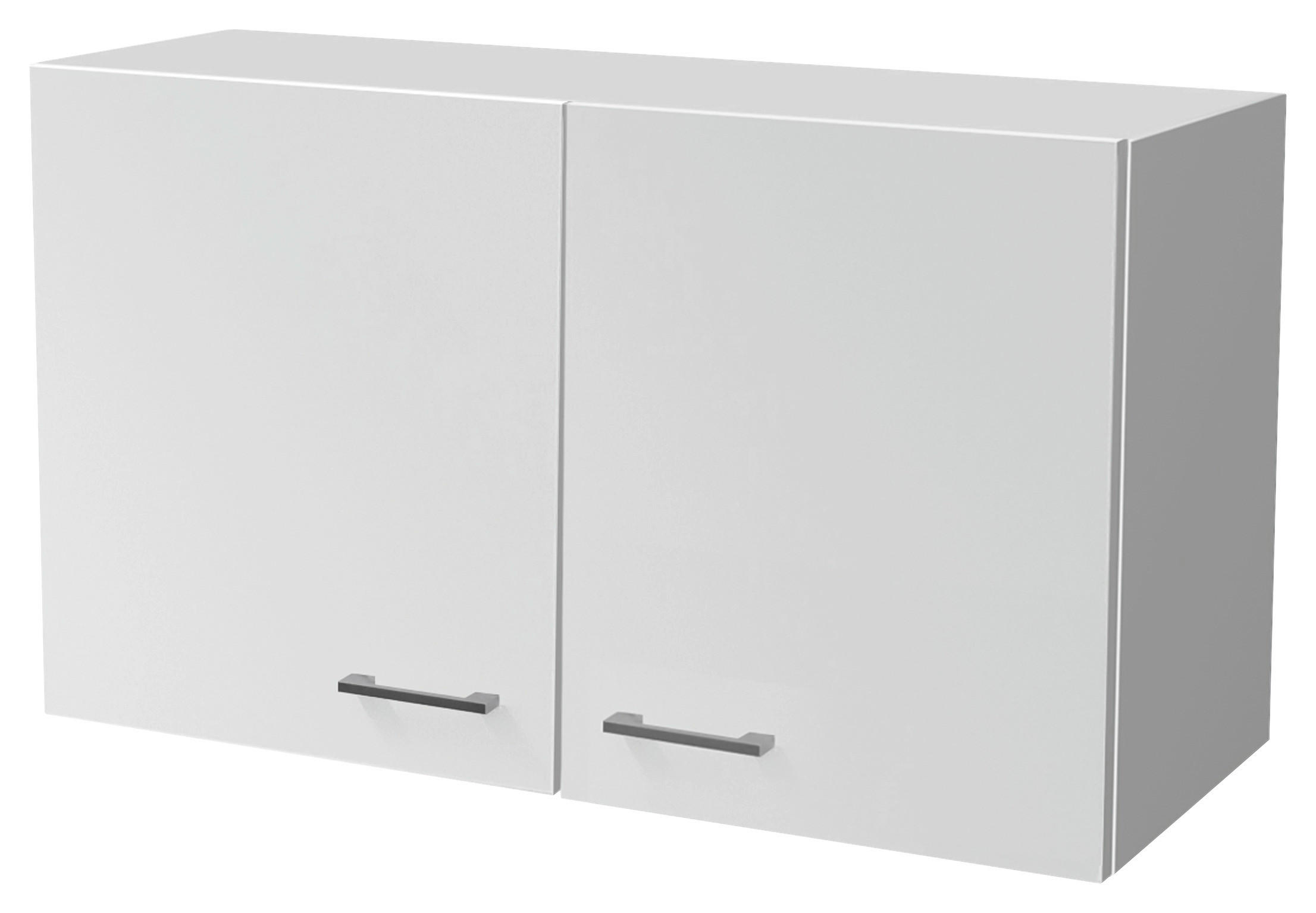 Flex-Well Hängeschrank Lucca weiß matt B/H/T: ca. 100x54,8x32 cm Lucca - weiß/Alu (100,00/54,80/32,00cm) - Flex-Well
