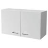 Flex-Well Hängeschrank Lucca weiß matt B/H/T: ca. 100x54,8x32 cm Lucca - weiß/Alu (100,00/54,80/32,00cm) - Flex-Well
