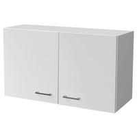 Flex-Well Hängeschrank Lucca weiß matt B/H/T: ca. 100x54,8x32 cm Lucca - weiß/Alu (100,00/54,80/32,00cm) - Flex-Well