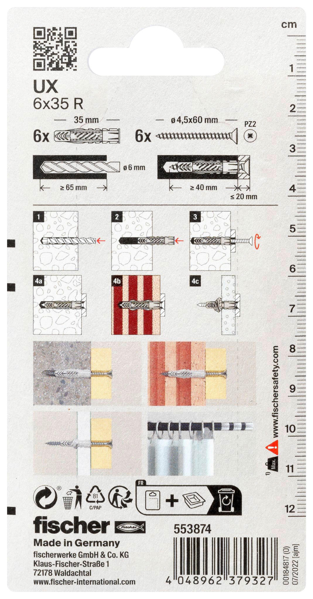 fischer Montage- Set Montageset_Gardinenstange_fischer - fischer