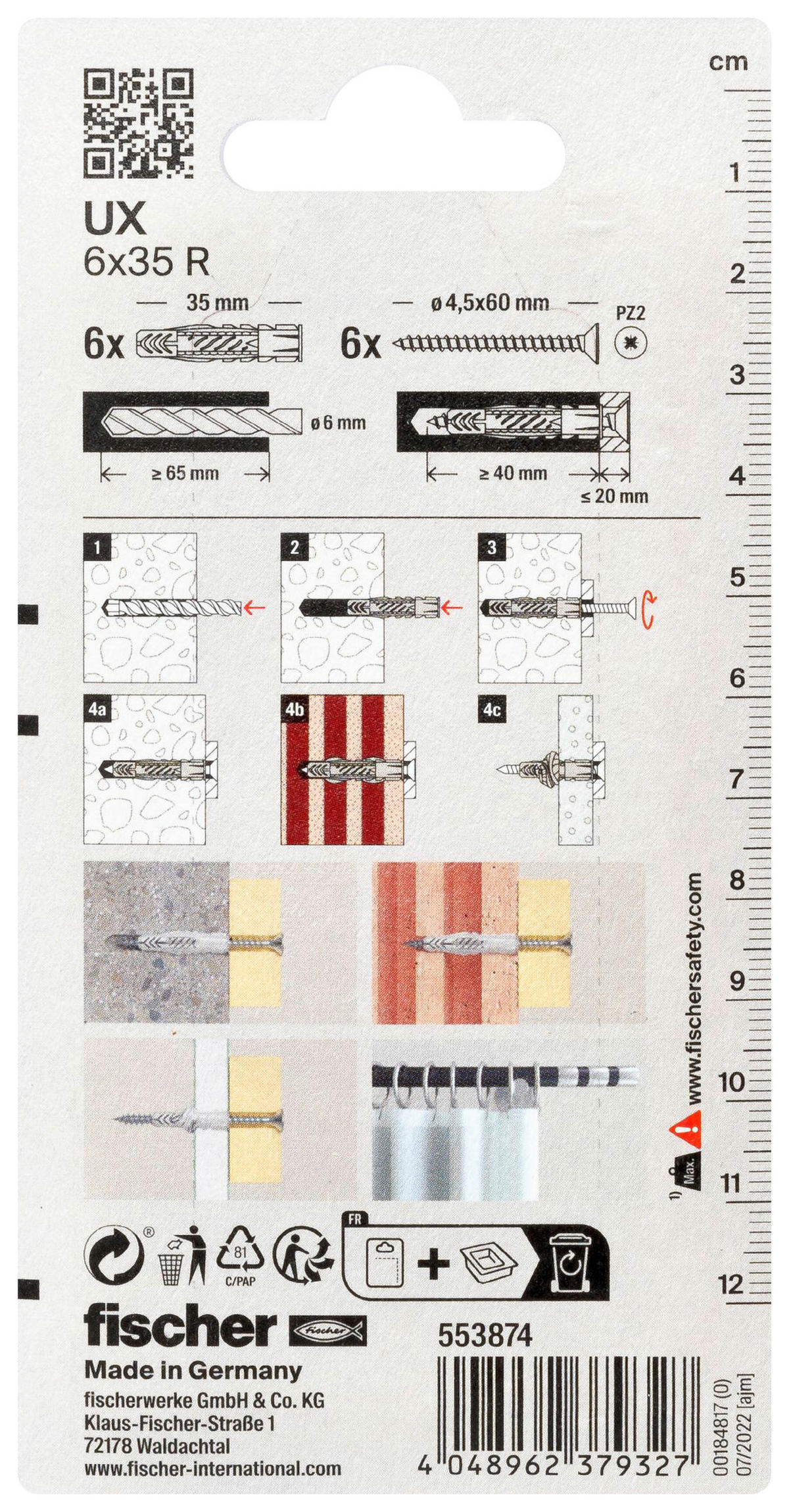 fischer Montage- Set Montageset_Gardinenstange_fischer - fischer