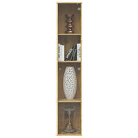 Vitrine  Eiche Artisan Nachbildung B/H/T: ca. 32x171x33 cm Bora_112_Vitrine 109-112 - Eiche (32,00/171,00/33,00cm)