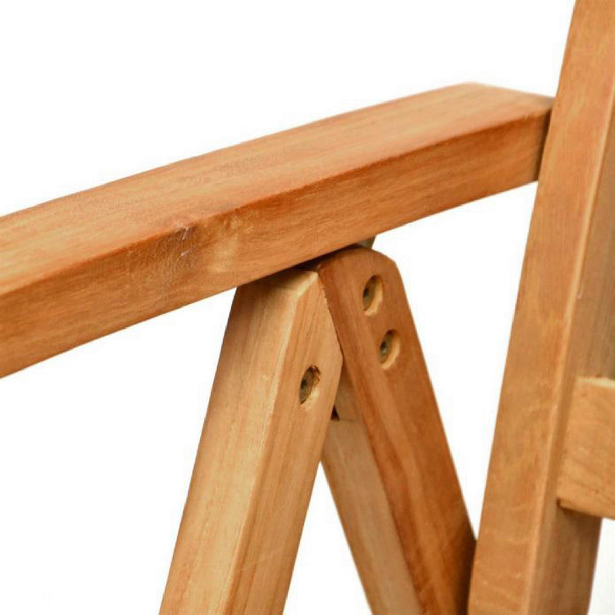 VCM Gartenstuhl 2er Set braun Teakholz B/H/T: ca. 56x110x75 cm 2er Set - braun (56,00/110,00/75,00cm) - VCM