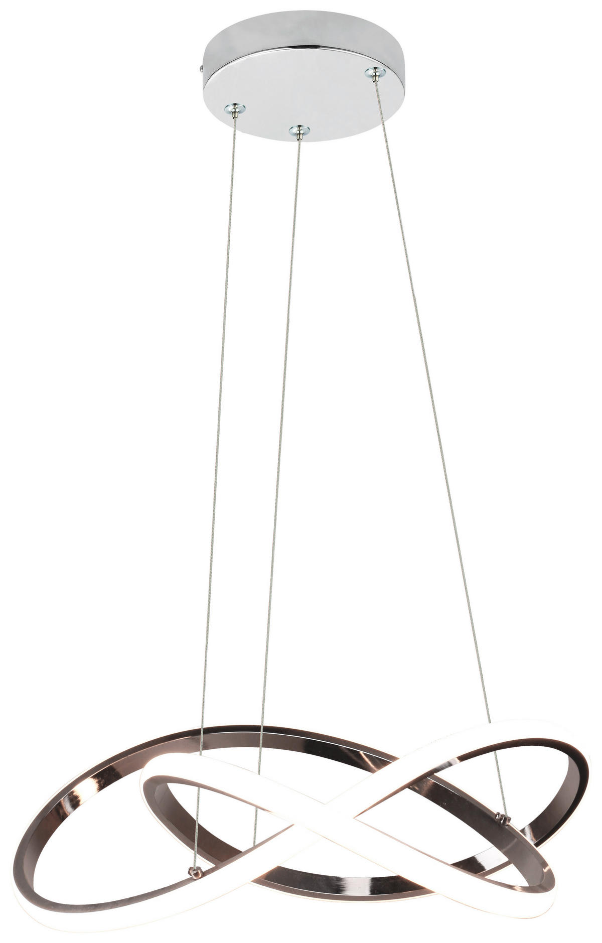 POCOline Pendelleuchte 5945961/00 Chrom klar Metall Acryl L/D: ca. 138x54 cm LED-Pendelleuchte_Dagmar - klar/Chrom (54,00cm) - POCOline
