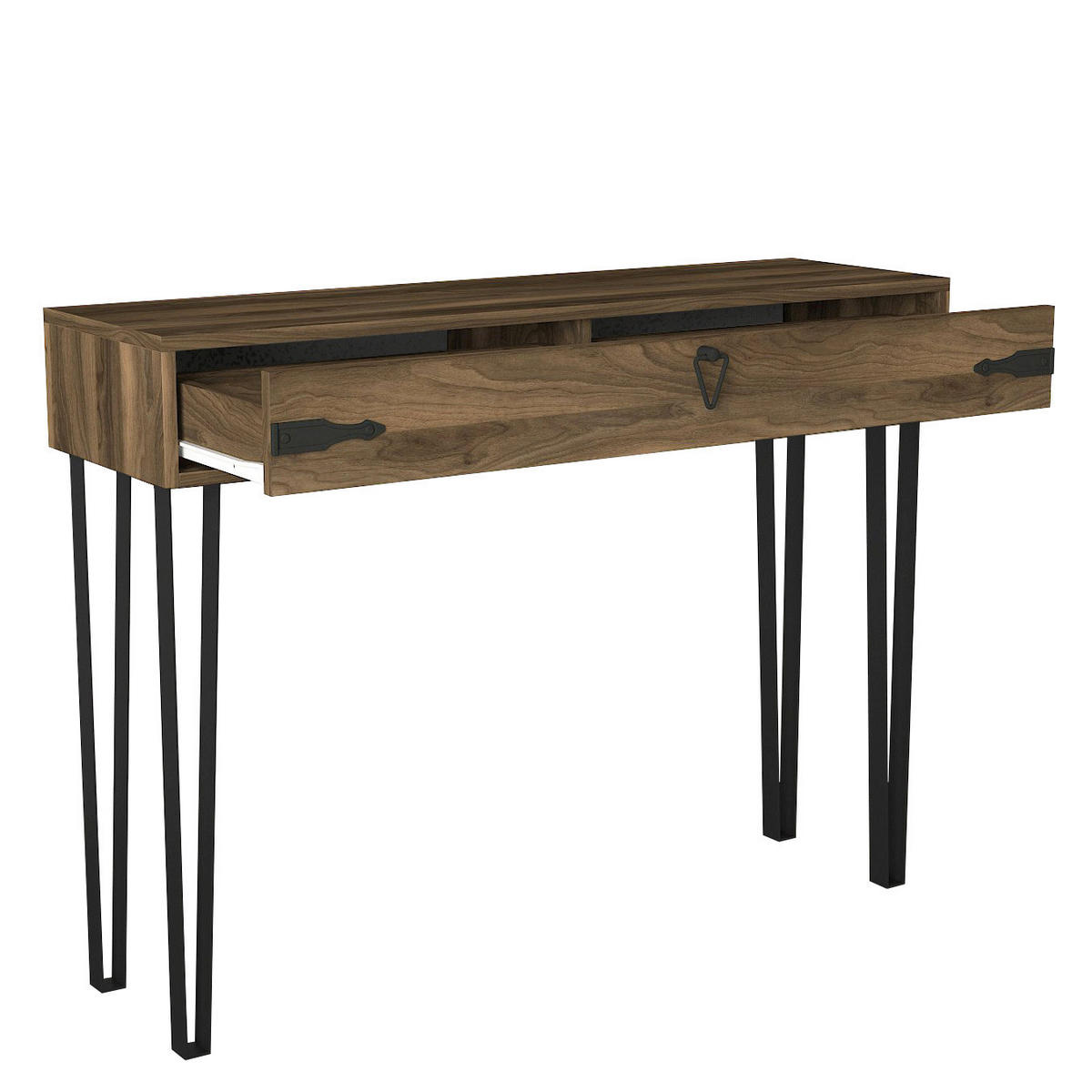 Konsolentisch Genova walnuss Nachbildung Spanplatte B/H/T: ca. 120x90x35 cm Genova - walnuss (120,00/90,00/35,00cm) - moebel17