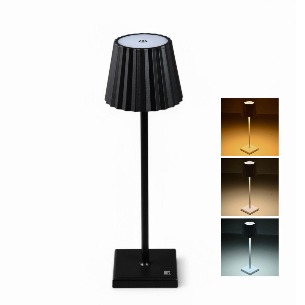 BERGNER LED-Tischleuchte schwarz B/H: ca. 11,6x38 cm CHARCOAL - schwarz (11,60/38,00cm) - BERGNER