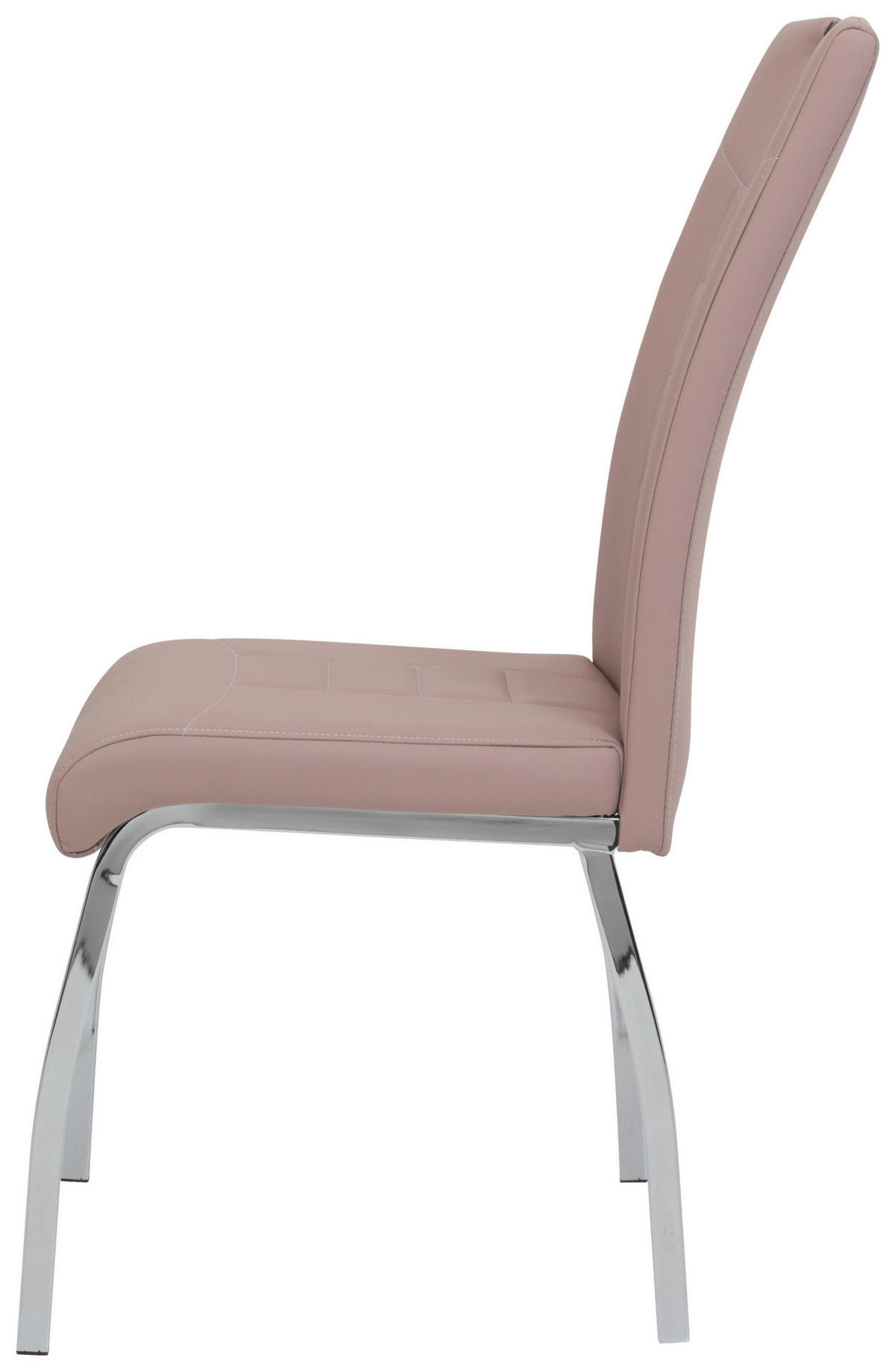 Stuhl Andrea 4er Set Cappuccino Chrom Kunstleder Metall B/H/T: ca. 43x100x64 cm Andrea 4er Set - Chrom/Cappuccino (43,00/100,00/64,00cm) - Hela