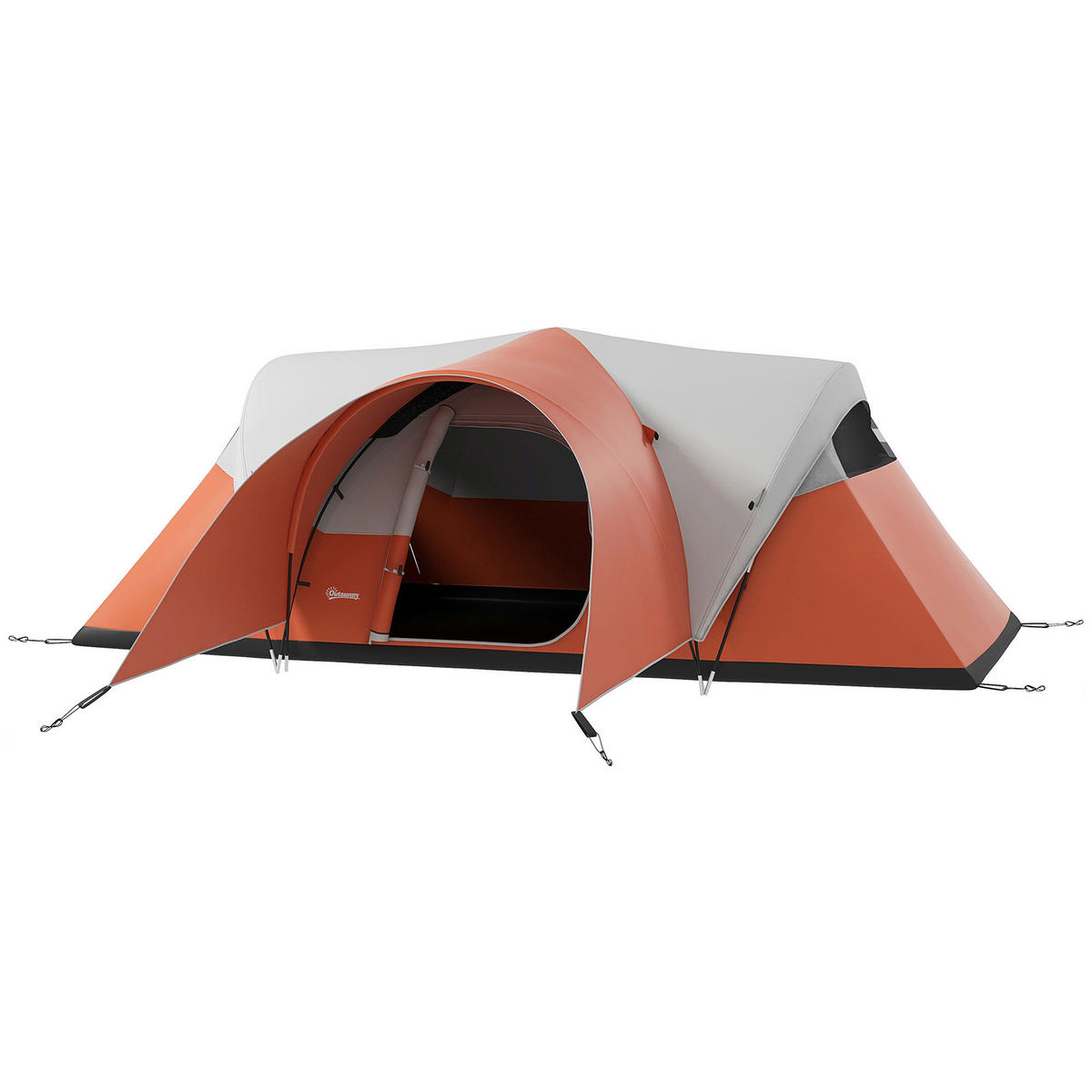 Outsunny Campingzelt B/H/L: ca. 300x198x550 cm Campingzelt - orange (550,00/300,00/198,00cm) - Outsunny