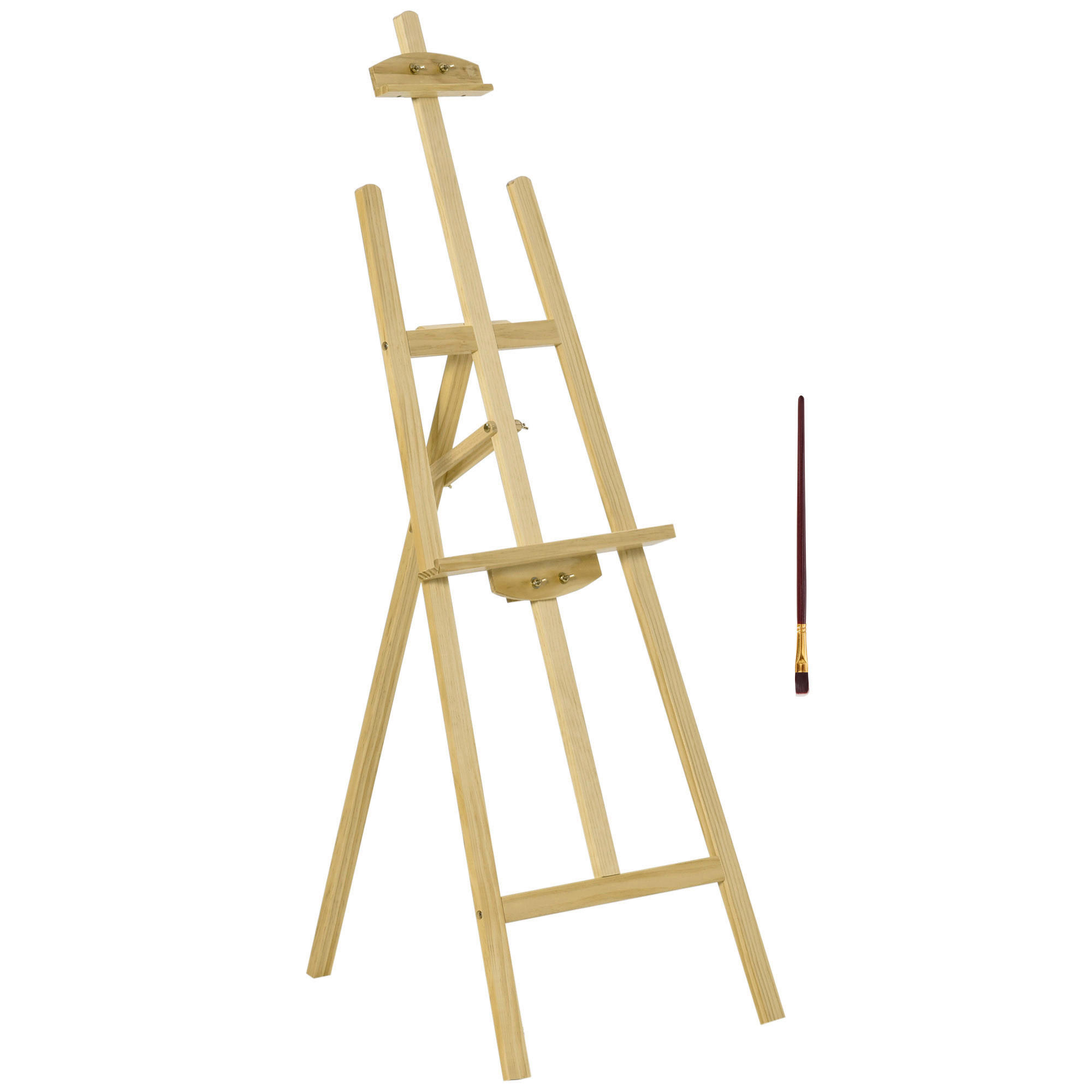 HOMCOM Staffelei natur Polypropylen B/H/L: ca. 5x51x71 cm Staffelei - natur (71,00/5,00/51,00cm) - HOMCOM