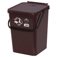Eco-Logico Abfalleimer braun B/H/L: ca. 24x30x23,7 cm Abfalleimer 7l - braun (23,70/24,00/30,00cm) - Eco-Logico