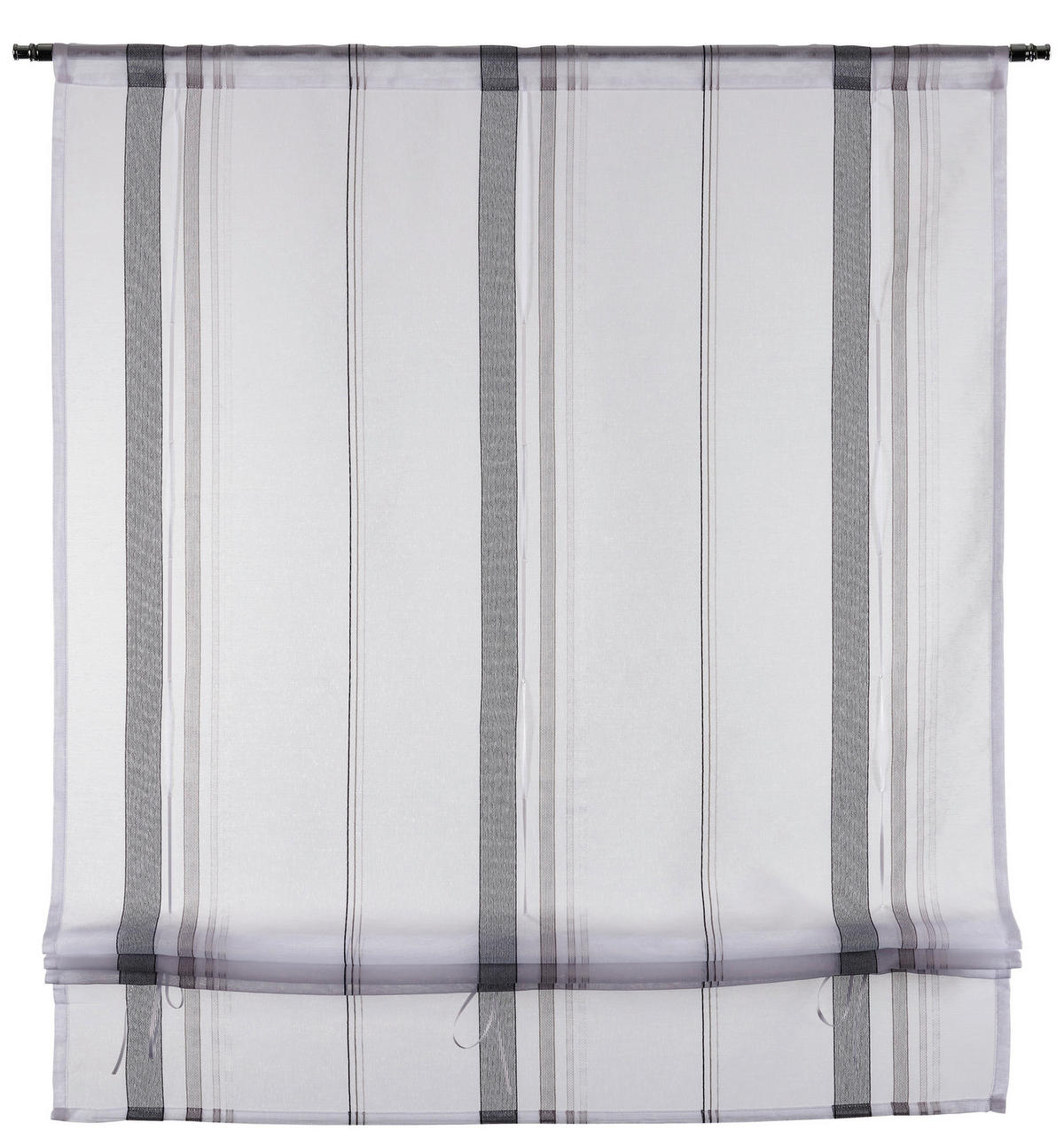 POCOline Bändchenrollo Lottie grau B/L: ca. 120x140 cm Lottie - grau (120,00/140,00cm) - POCOline