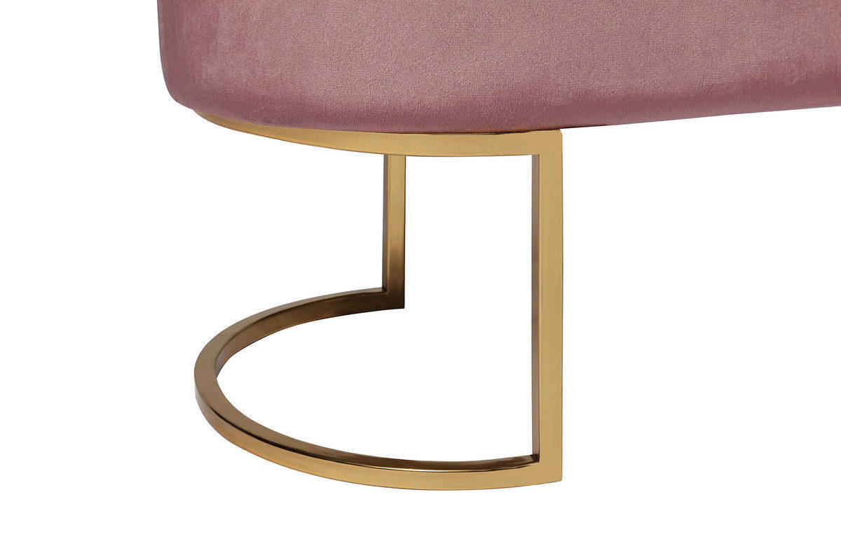 Sitzbank Pera 201 altrosa B/H/T: ca. 105x41x40 cm Pera 201 - gold/altrosa (105,00/41,00/40,00cm) - 360 Living