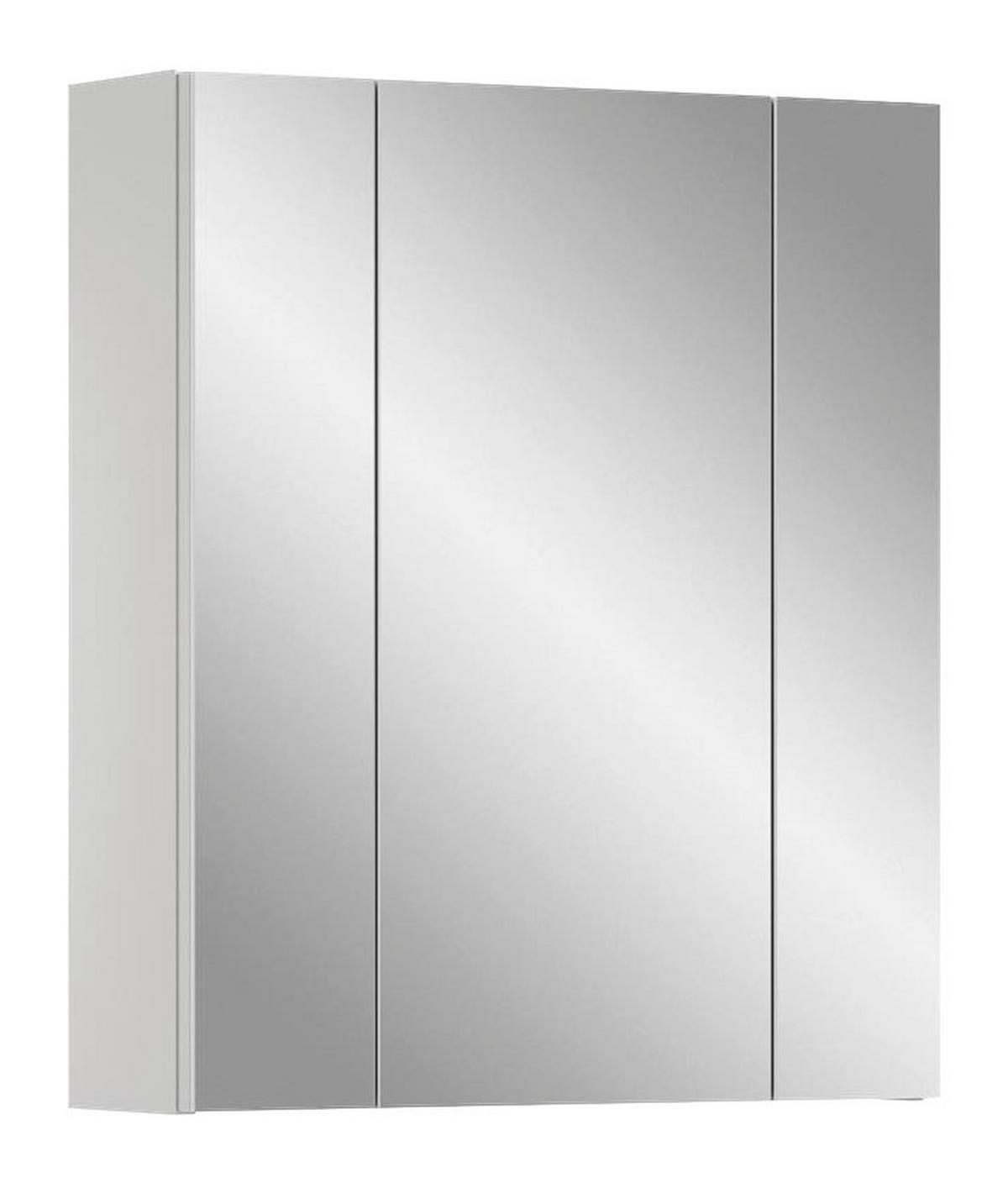 Spiegelschrank Ice weiß weiß Hochglanz B/H/T: ca. 60x55x46 cm Ice - weiß (60,00/55,00/46,00cm) - xonox.home
