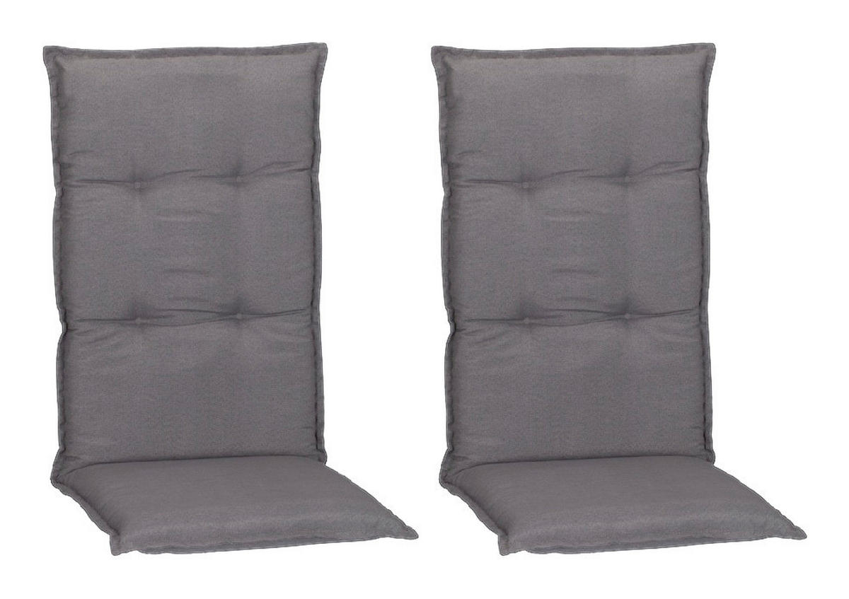 Beo Saumauflage für Hochlehner Tanana grau Polyester-Mischgewebe B/H/S: ca. 46x118x8 cm 2er Set Tanana - grau (46,00/118,00cm) - Beo