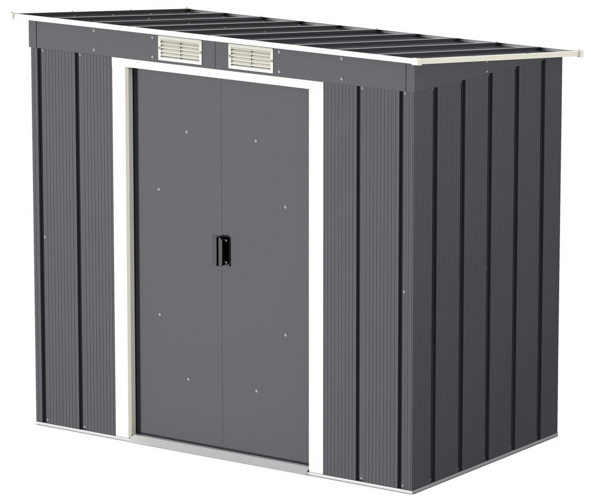 VCM Gartenhaus Pent Roof Eco 6x4 anthrazit B/H/T: ca. 203x176x123 cm Pent Roof Eco 6x4 - anthrazit (203,00/176,00/123,00cm) - VCM