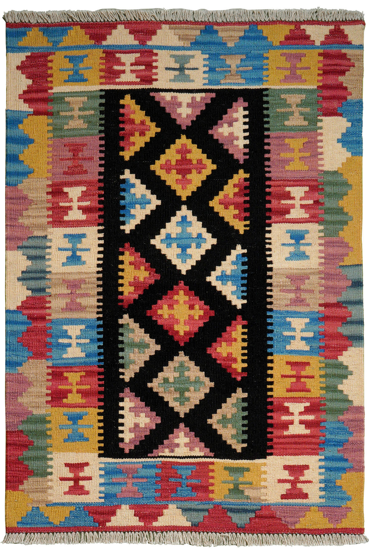 PersaTepp Teppich Kelim Gashgai multicolor B/L: ca. 84x123 cm Kelim Gashgai - multicolor (84,00/123,00cm) - PersaTepp