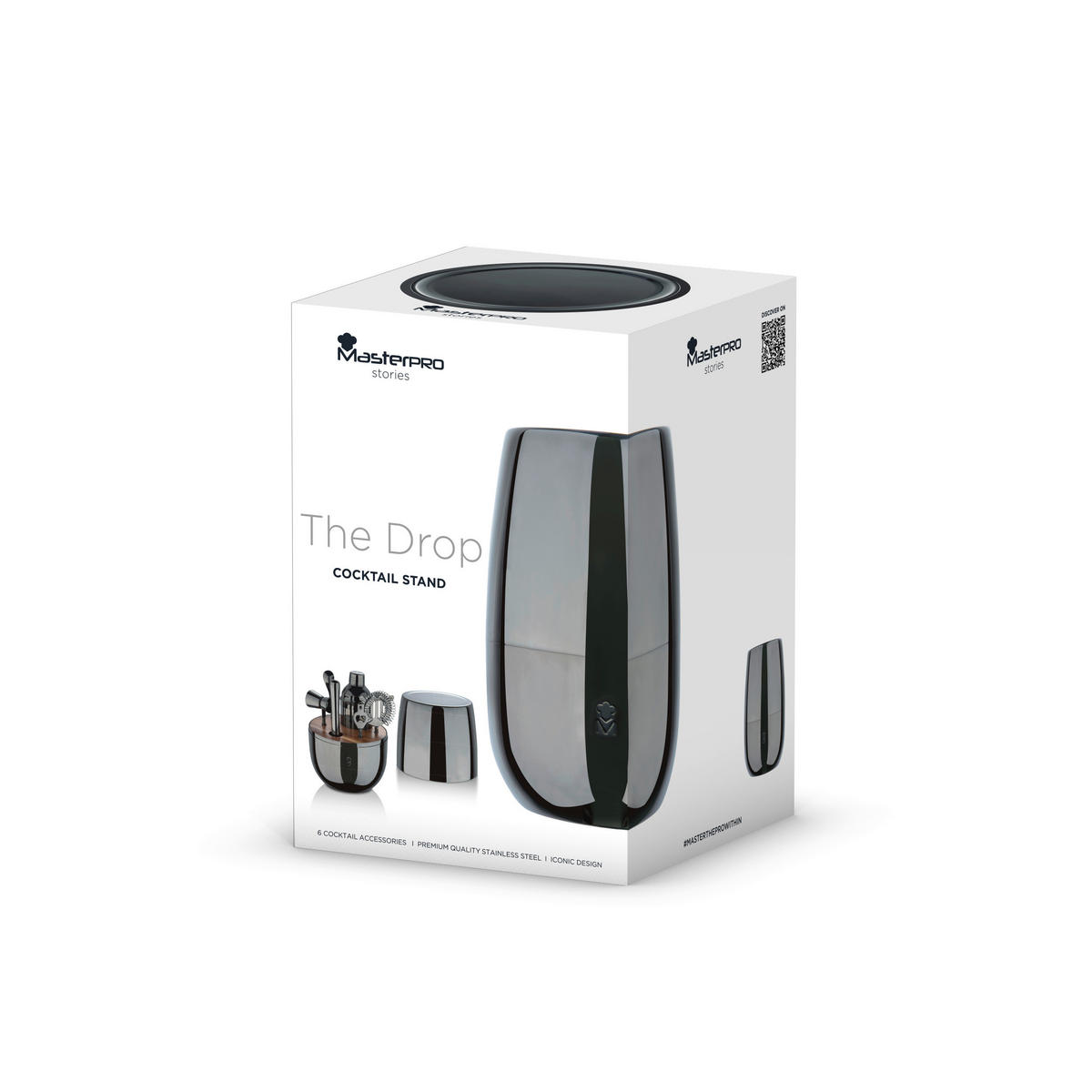 MASTERPRO Cocktail-Set THE DROP schwarz Edelstahl THE DROP - schwarz - MASTERPRO