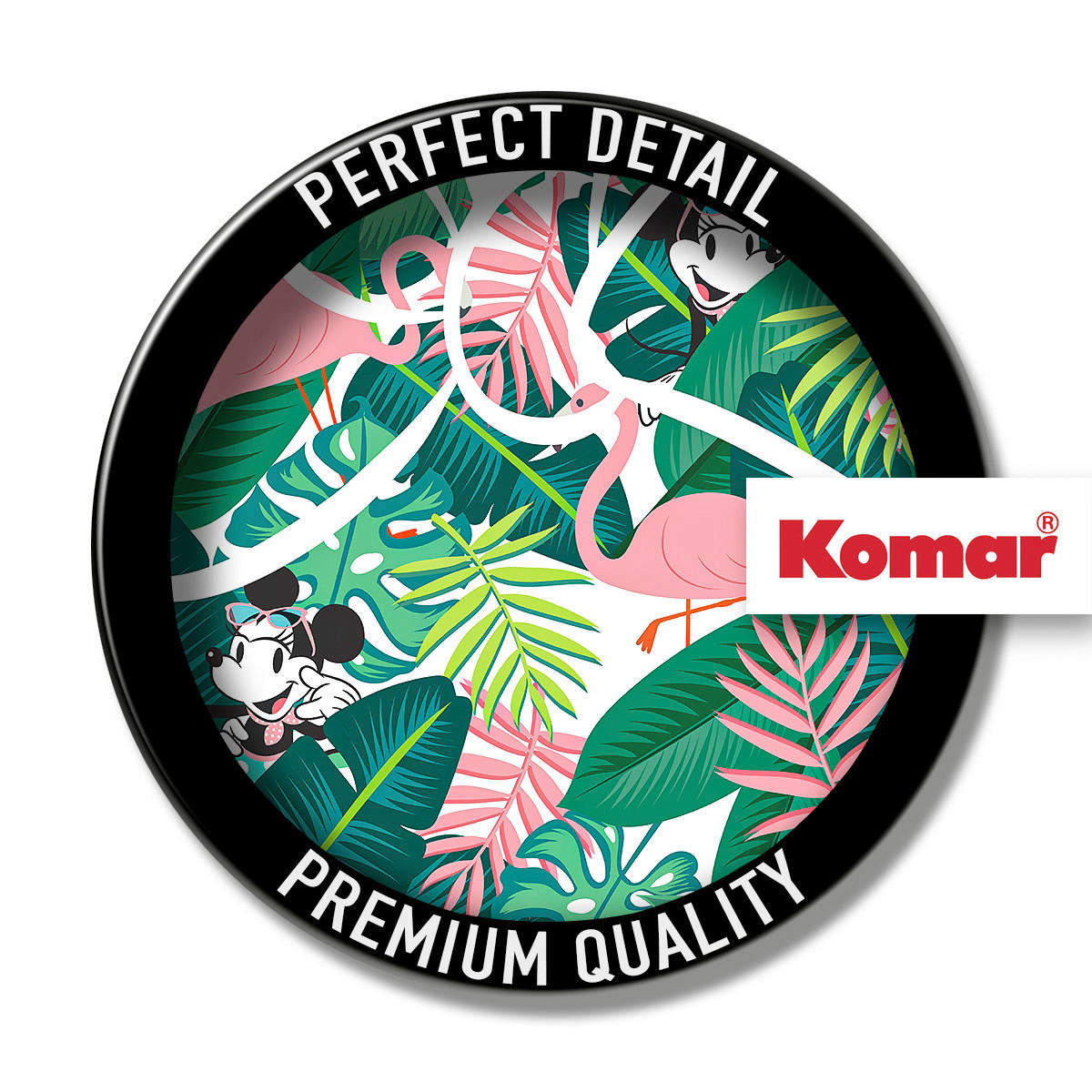 Komar Wandtattoo Minnie Head Tropical  Minnie Head Tropical B/L: ca. 125x125 cm Minnie Head Tropical - (125,00/125,00cm) - Komar