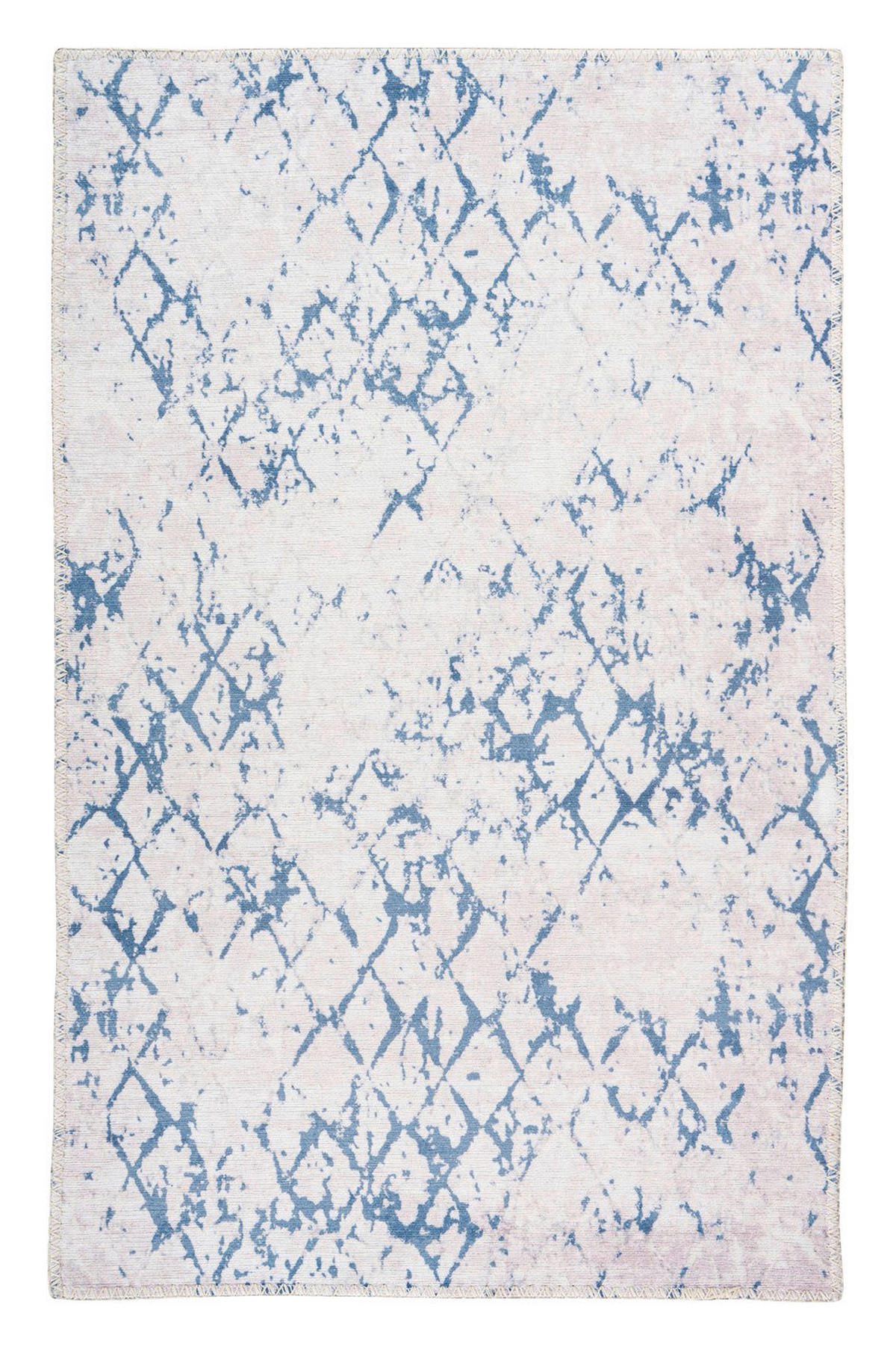 Arte Espina Flachflorteppich Peron 425 blau B/H/L: ca. 120x0,5x180 cm Peron 425 - blau/weiß (180,00/120,00/0,50cm) - Arte Espina