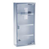 Zeller Medizinschrank transparent Edelstahl B/H/L: ca. 12x57x27 cm Medizinschrank - transparent (27,00/12,00/57,00cm) - Zeller