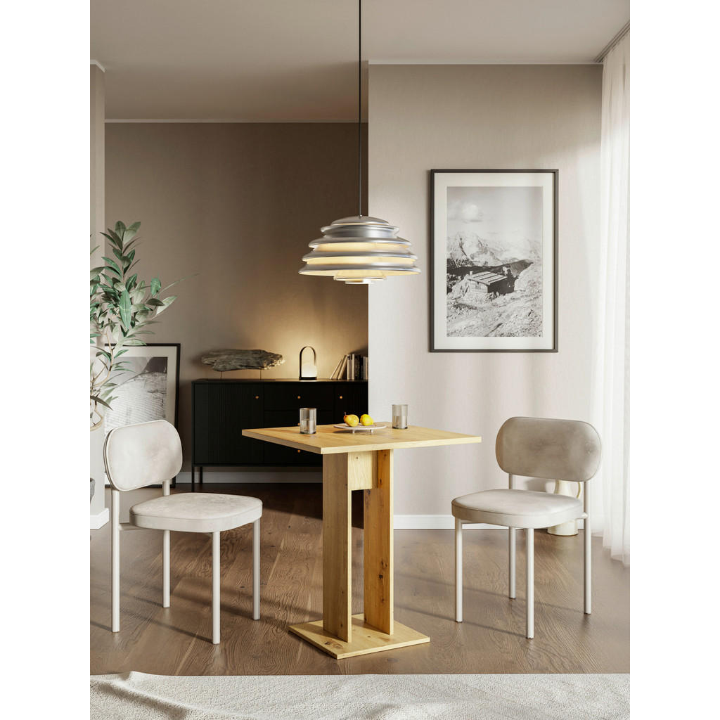 Thumbnail - Tisch EVERT Eiche Artisan Nachbildung B/H/T: ca. 67,5x78x67,5 cm