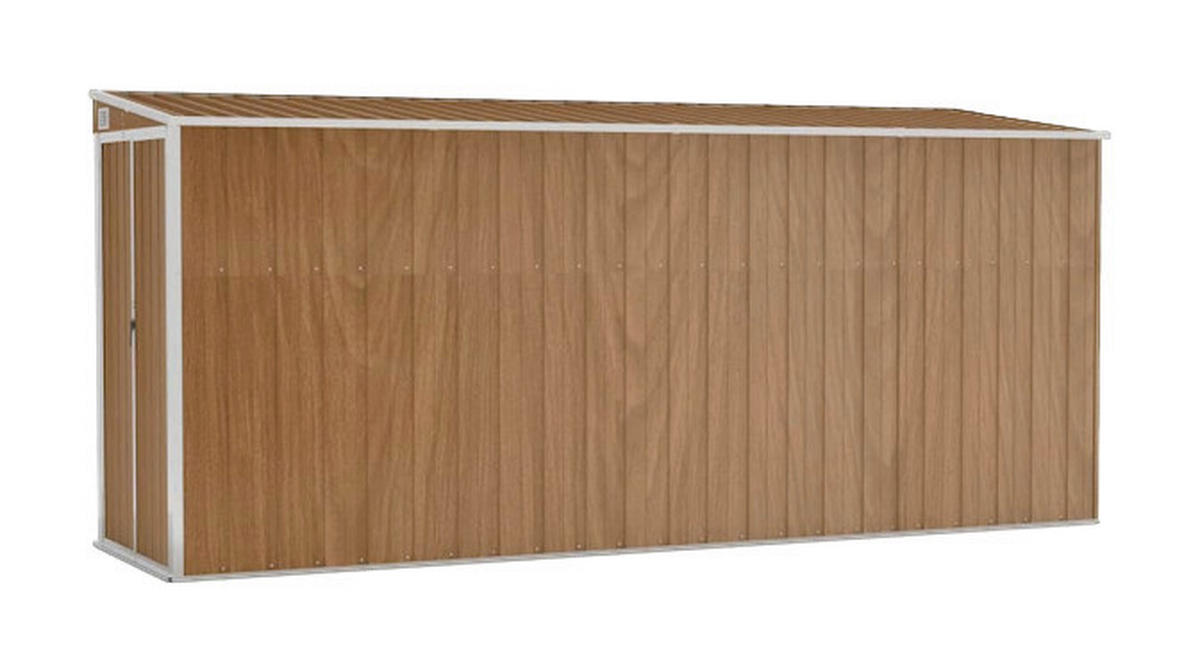 vidaXL Gartenhaus braun B/H/T: ca. 118x178x382 cm Gartenhaus - braun (118,00/178,00/382,00cm) - vidaXL