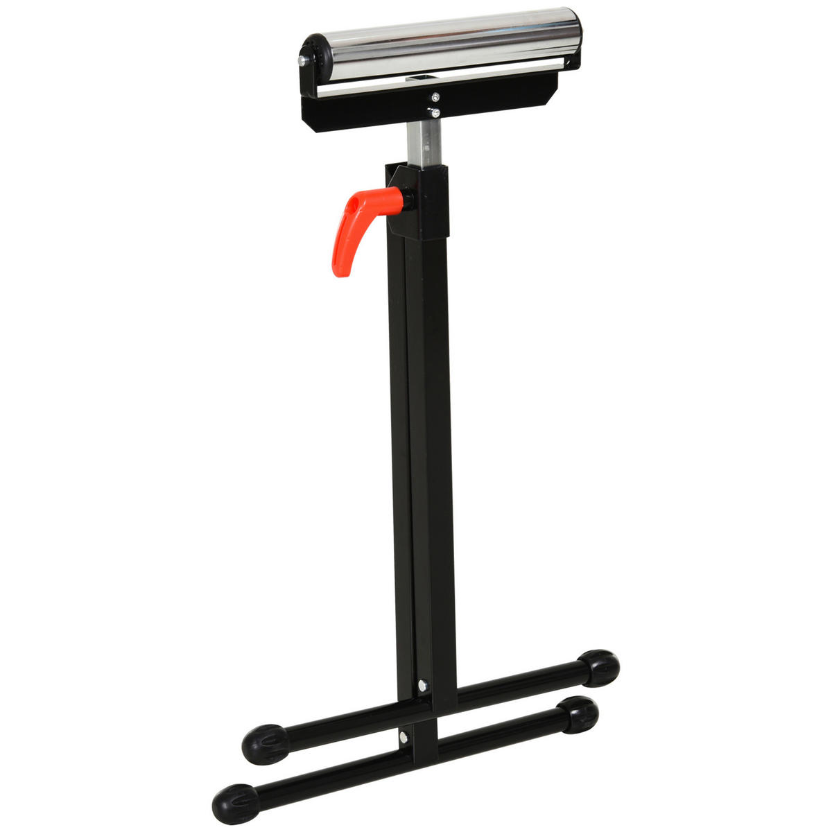 HOMCOM Rollenbock verstellbar B/H/L: ca. 50x110x44 cm Rollenbock E30-001 - schwarz/silber (44,00/50,00/110,00cm) - HOMCOM