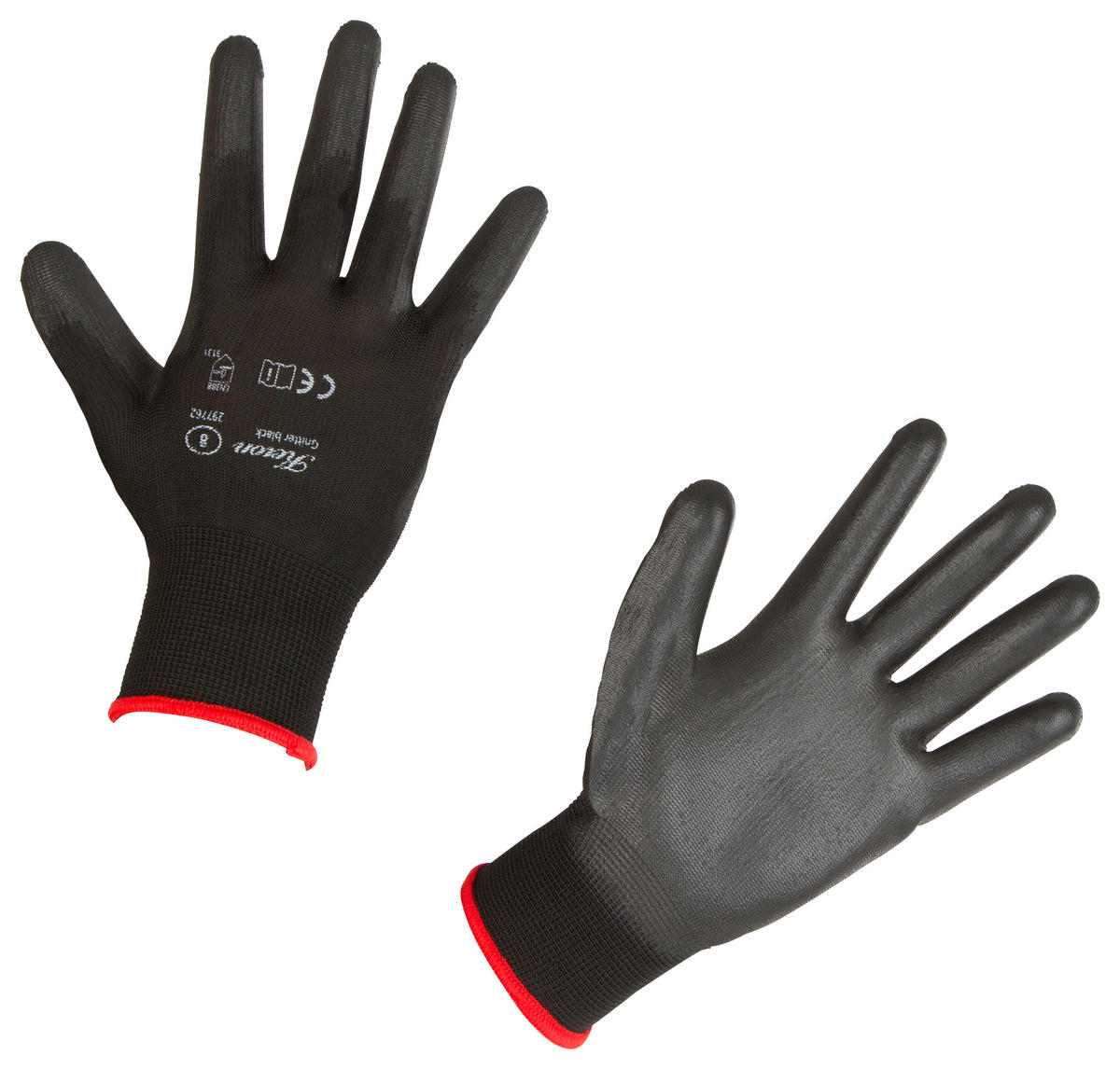 Handschuhe schwarz Arbeitshandschuhe_Gnitter Gr.9 - schwarz