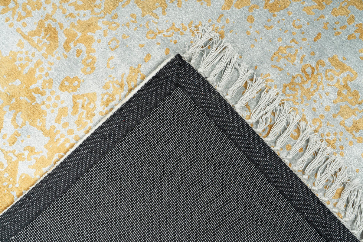 360Living Teppich Dolce Vita gold B/L: ca. 160x230 cm Dolce Vita - gold/grau (160,00/230,00cm) - 360Living