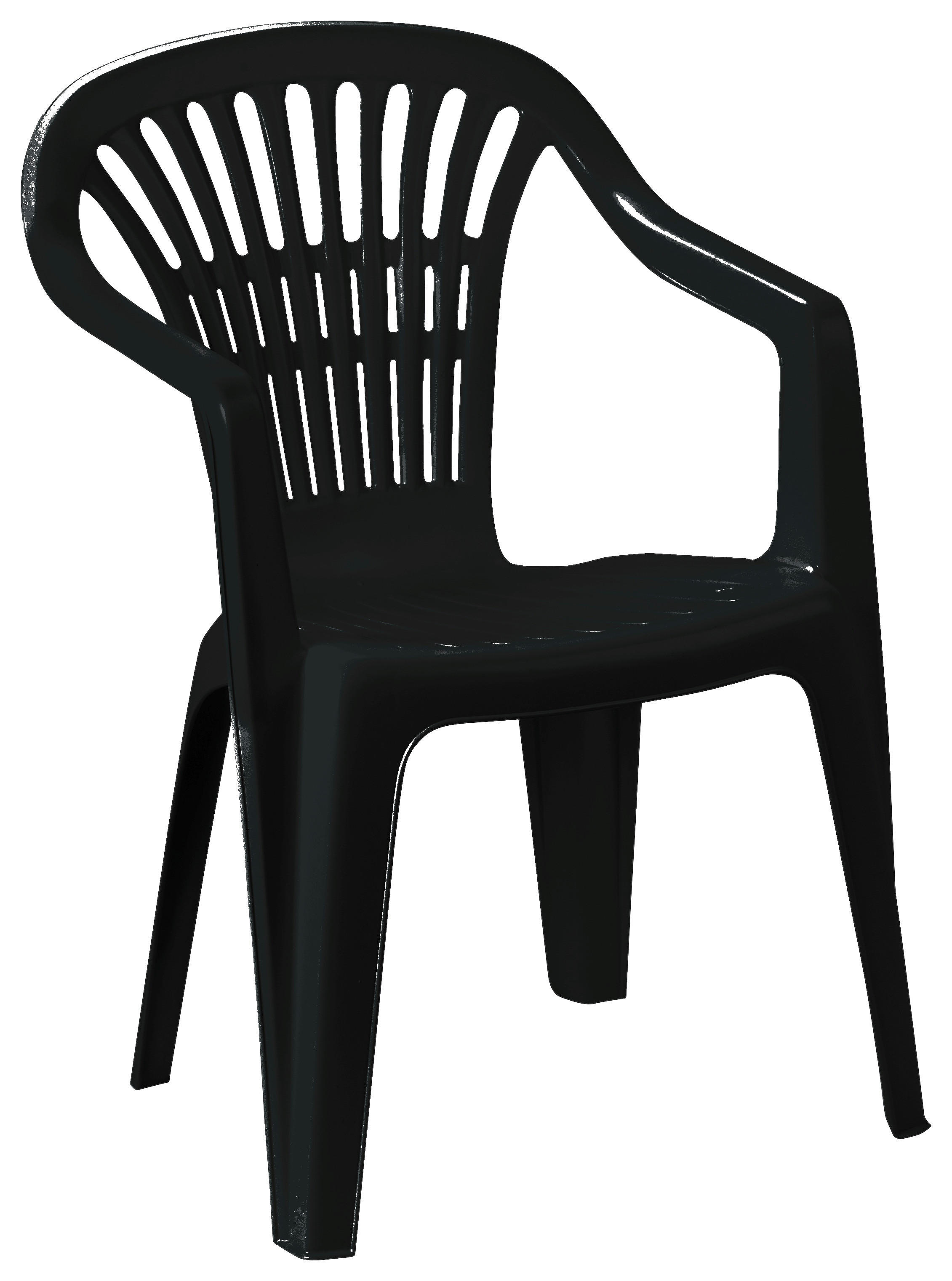 ProGarden Stapelstuhl anthrazit Kunststoff B/H/L: ca. 57x80x56 cm Stapelstuhl_Scilla - anthrazit (56,00/57,00/80,00cm) - ProGarden