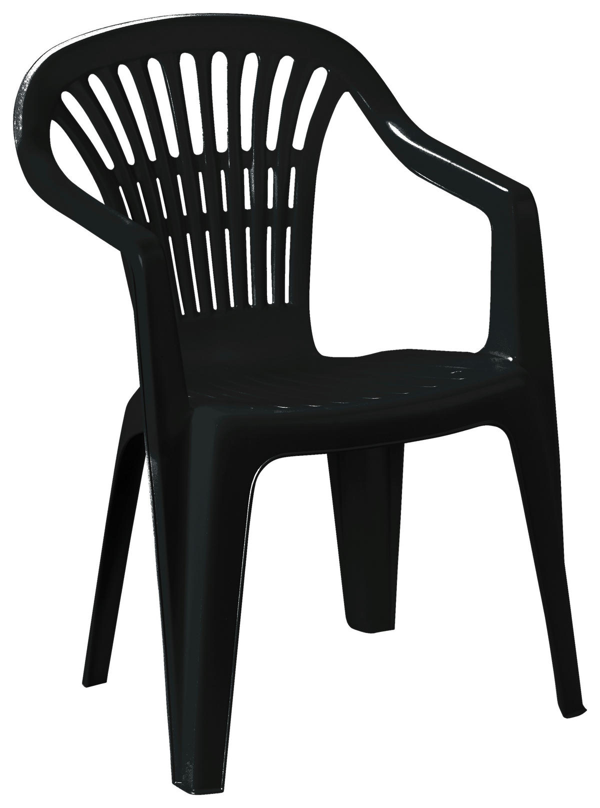 ProGarden Stapelstuhl anthrazit Kunststoff B/H/L: ca. 57x80x56 cm Stapelstuhl_Scilla - anthrazit (56,00/57,00/80,00cm) - ProGarden