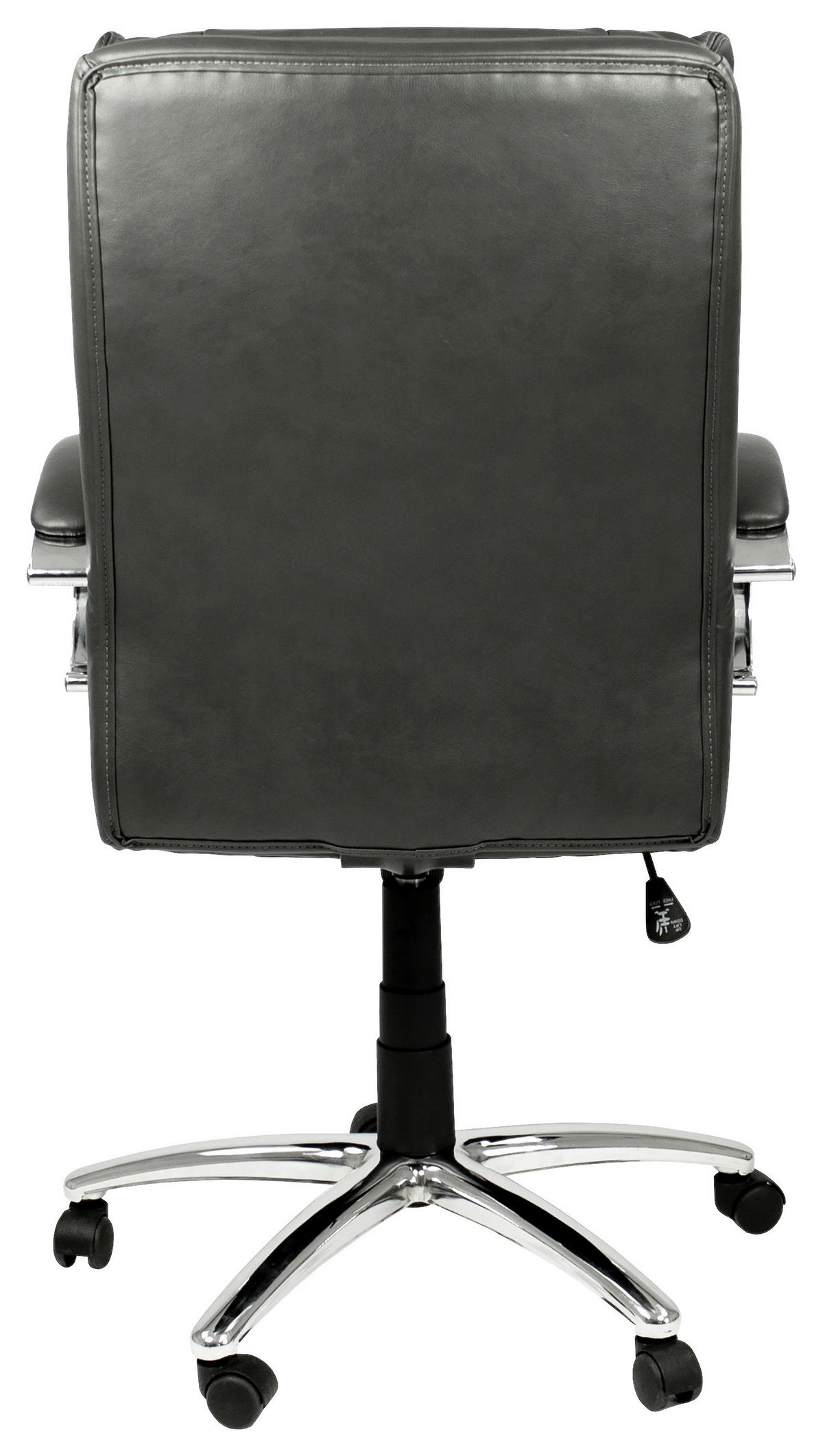 XXL-Chefsessel PAUL-XXL grau Chrom Kunstleder Metall PAUL-XXL - Chrom/grau - byLIVING