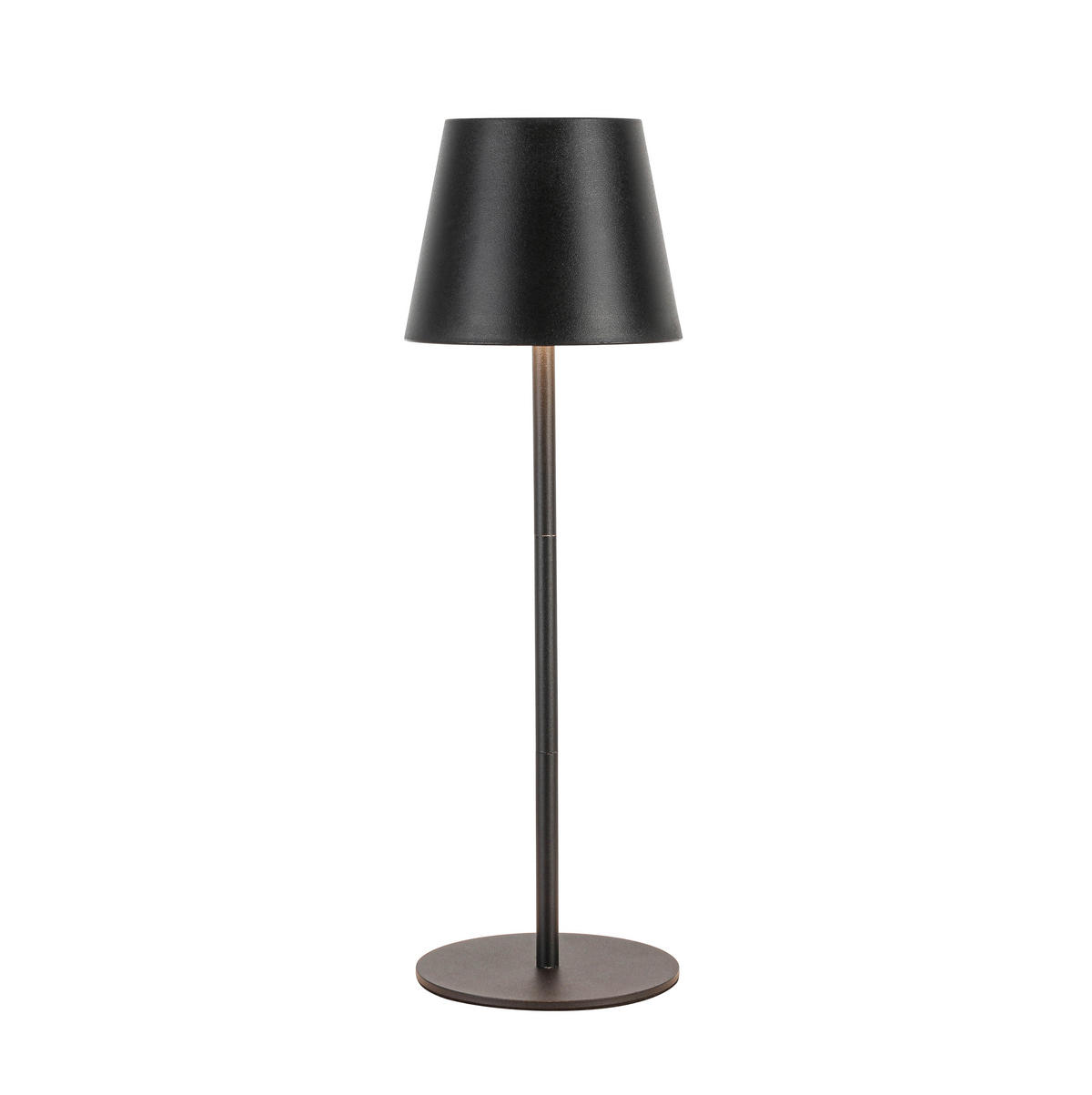 Tischleuchte schwarz H/D: ca. 36x11,5 cm Akku-Tischleuchte_Palermo schwarz - schwarz (11,50/36,00cm) - Nolo Lighting