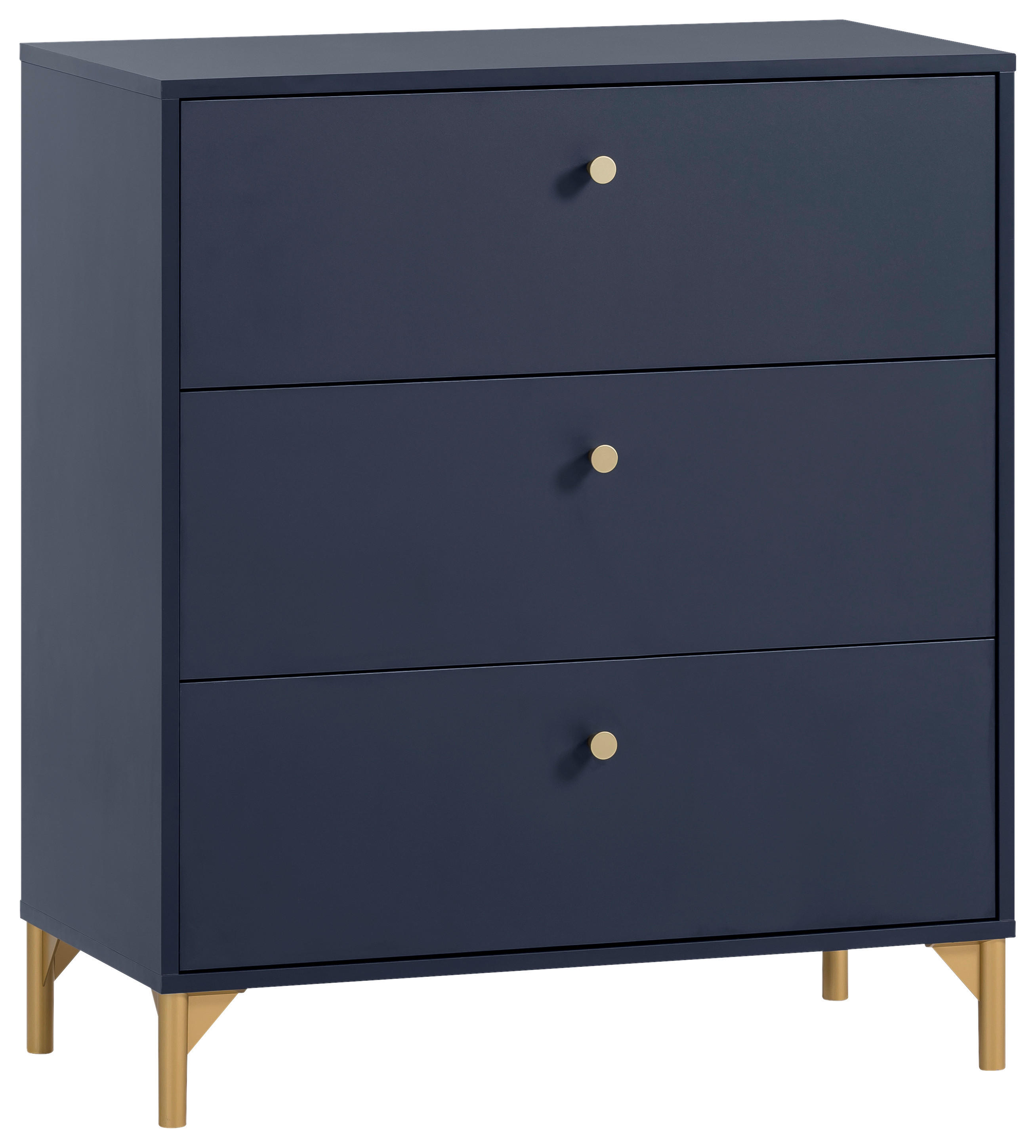 Kommode Alfa blau dunkel B/H/T: ca. 80,1x94,4x40 cm Alfa - blau (80,10/94,40/40,00cm) - Möbelpartner