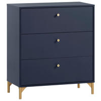 Kommode Alfa blau dunkel B/H/T: ca. 80,1x94,4x40 cm Alfa - blau (80,10/94,40/40,00cm) - Möbelpartner