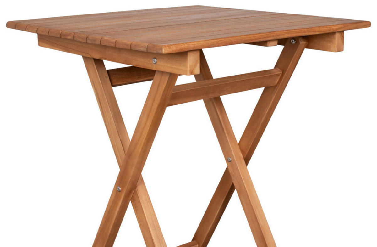 deVries Tisch Woodie natur Teakholz B/H/L: ca. 60x75x60 cm Woodie - natur (60,00/60,00/75,00cm) - deVries