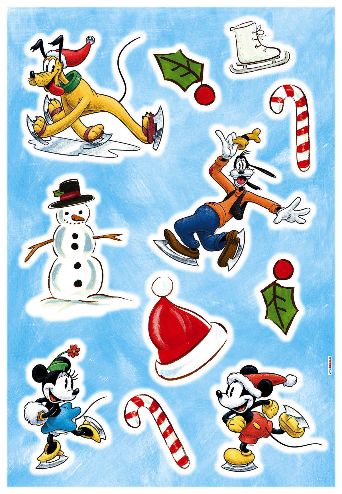 Komar Wandtattoo Mickey Ice slide Disney Mickey Ice slide B/L: ca. 50x70 cm Mickey Ice slide - (50,00/70,00cm) - Komar