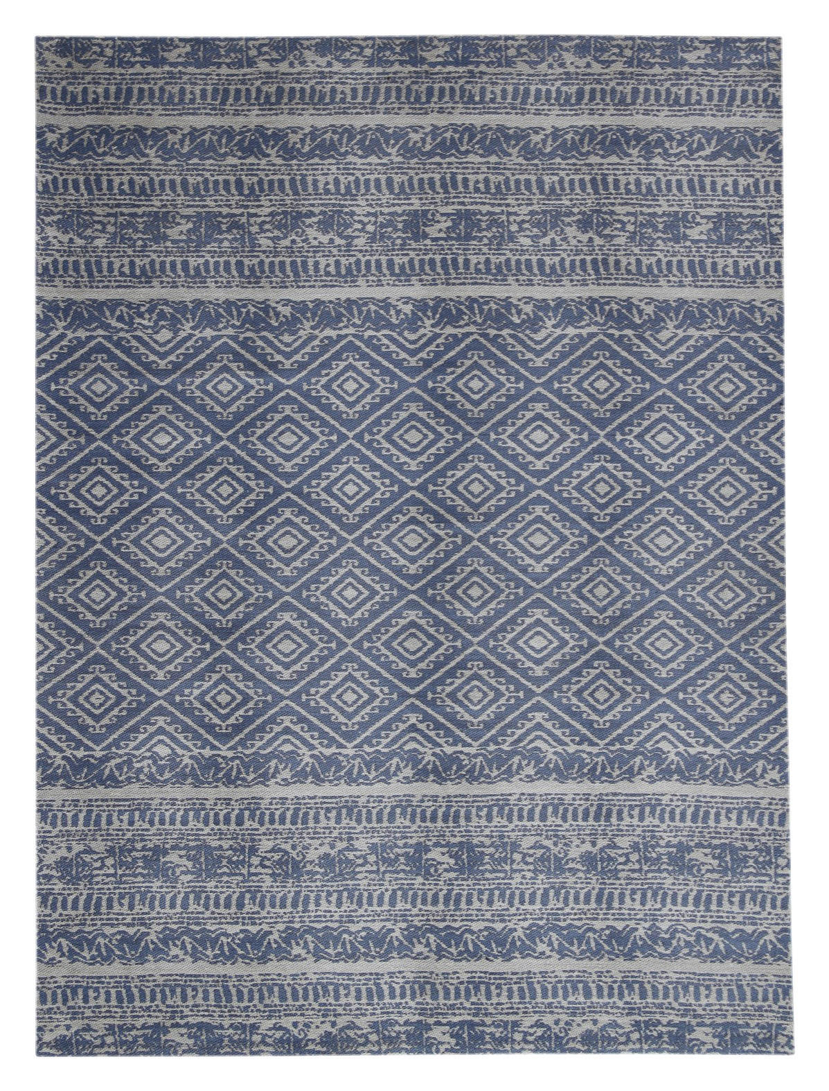 Kayoom Flachgewebeteppich Sunny 110 hellblau B/L: ca. 120x170 cm Sunny 110 - hellblau (120,00/170,00cm) - Kayoom