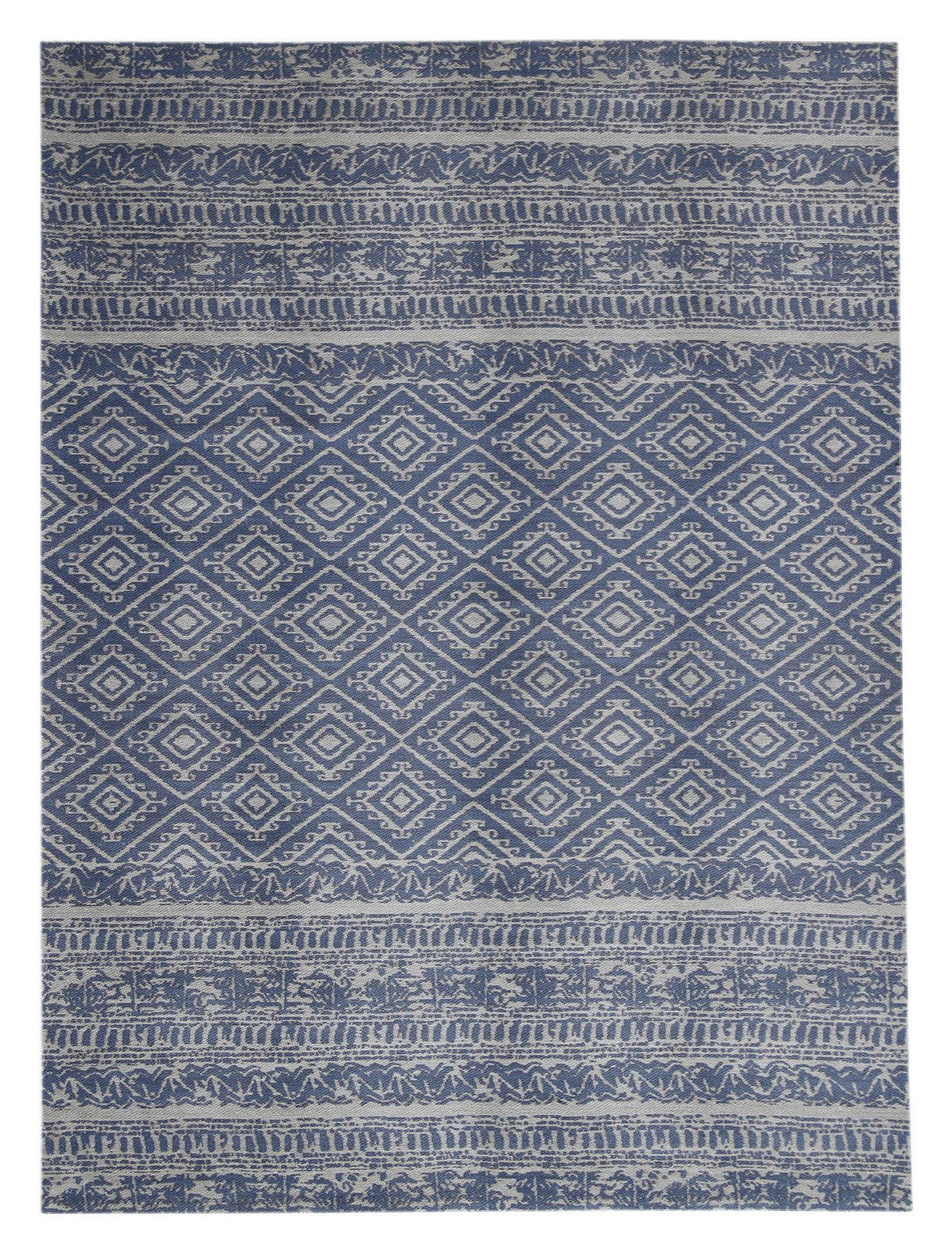 Kayoom Flachgewebeteppich Sunny 110 hellblau B/L: ca. 120x170 cm Sunny 110 - hellblau (120,00/170,00cm) - Kayoom