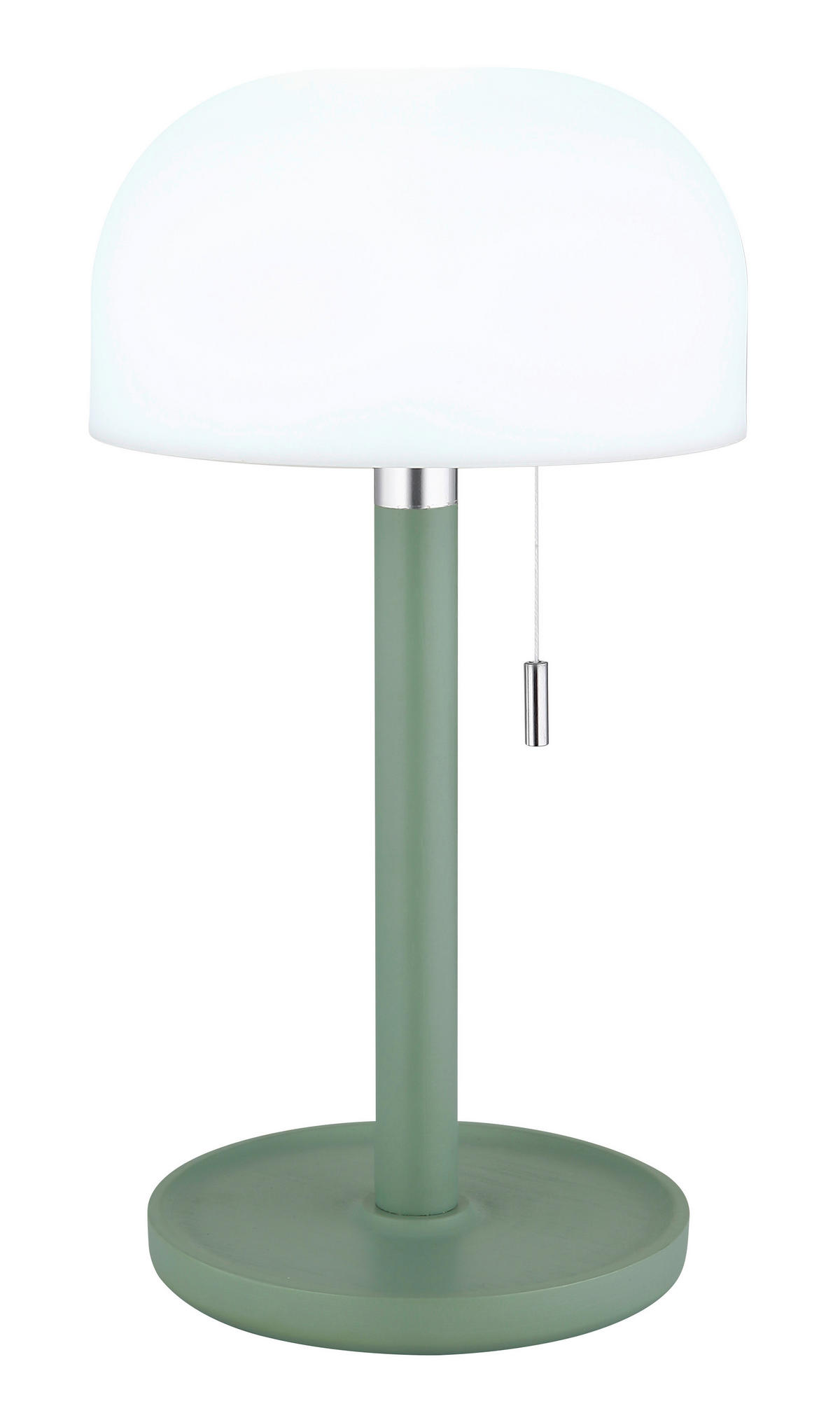 GLOBO LED-Tischleuchte NORMAN 21016B grün weiß Opal Kunststoff Bambus H/D: ca. 28x15 cm 1 Brennstellen NORMAN - weiß/Opal (15,00/28,00cm) - GLOBO