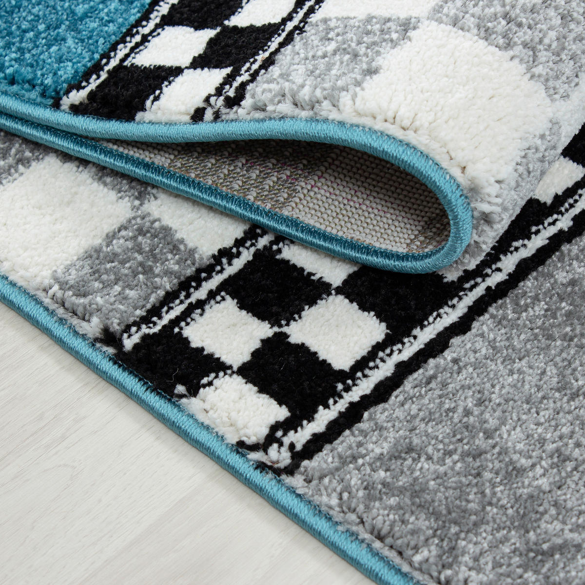 Ayyildiz Teppich KIDS blau B/L: ca. 120x170 cm KIDS - blau (120,00/170,00cm) - Ayyildiz