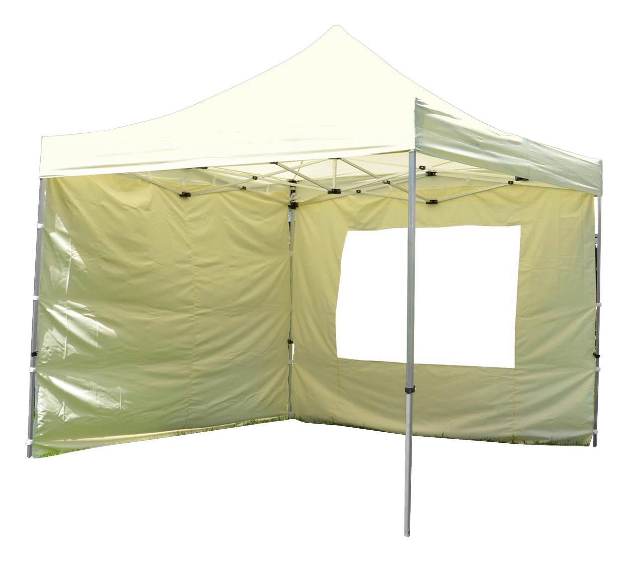 VCM Pavillon PROFI weiß Polyester-Mischgewebe B/H/L: ca. 300x220x300 cm PROFI - weiß (300,00/300,00/220,00cm) - VCM