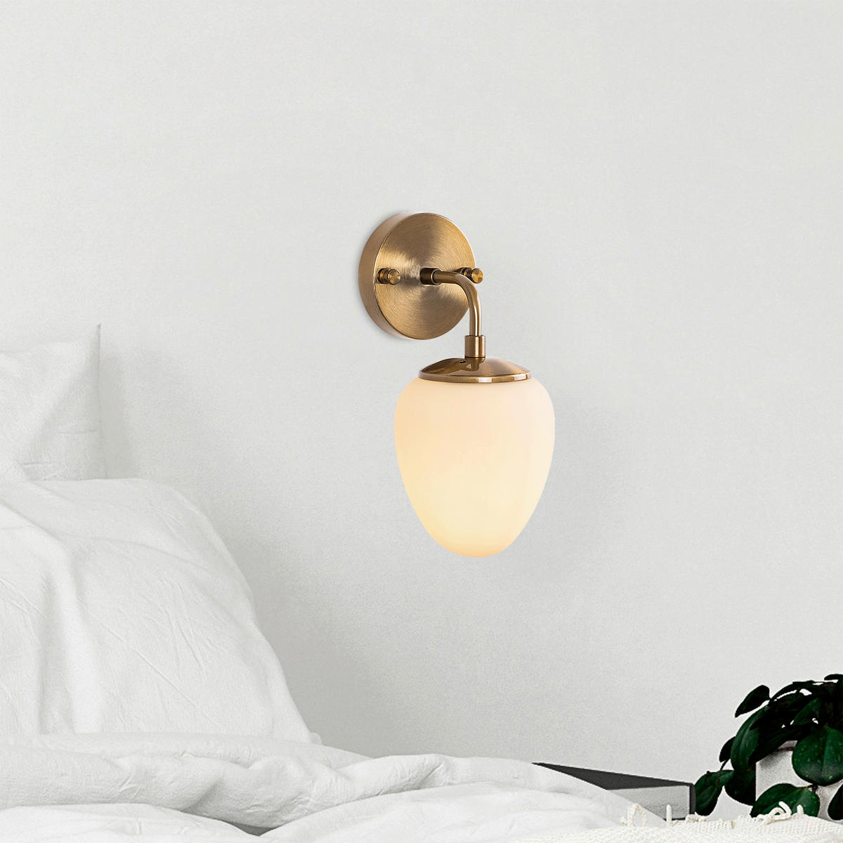 Opviq Wandleuchte Metall Glas B/H/L: ca. 16x28x12 cm E14 1 Brennstellen Wandleuchte_Ns-10675 - (12,00/16,00/28,00cm) - Opviq