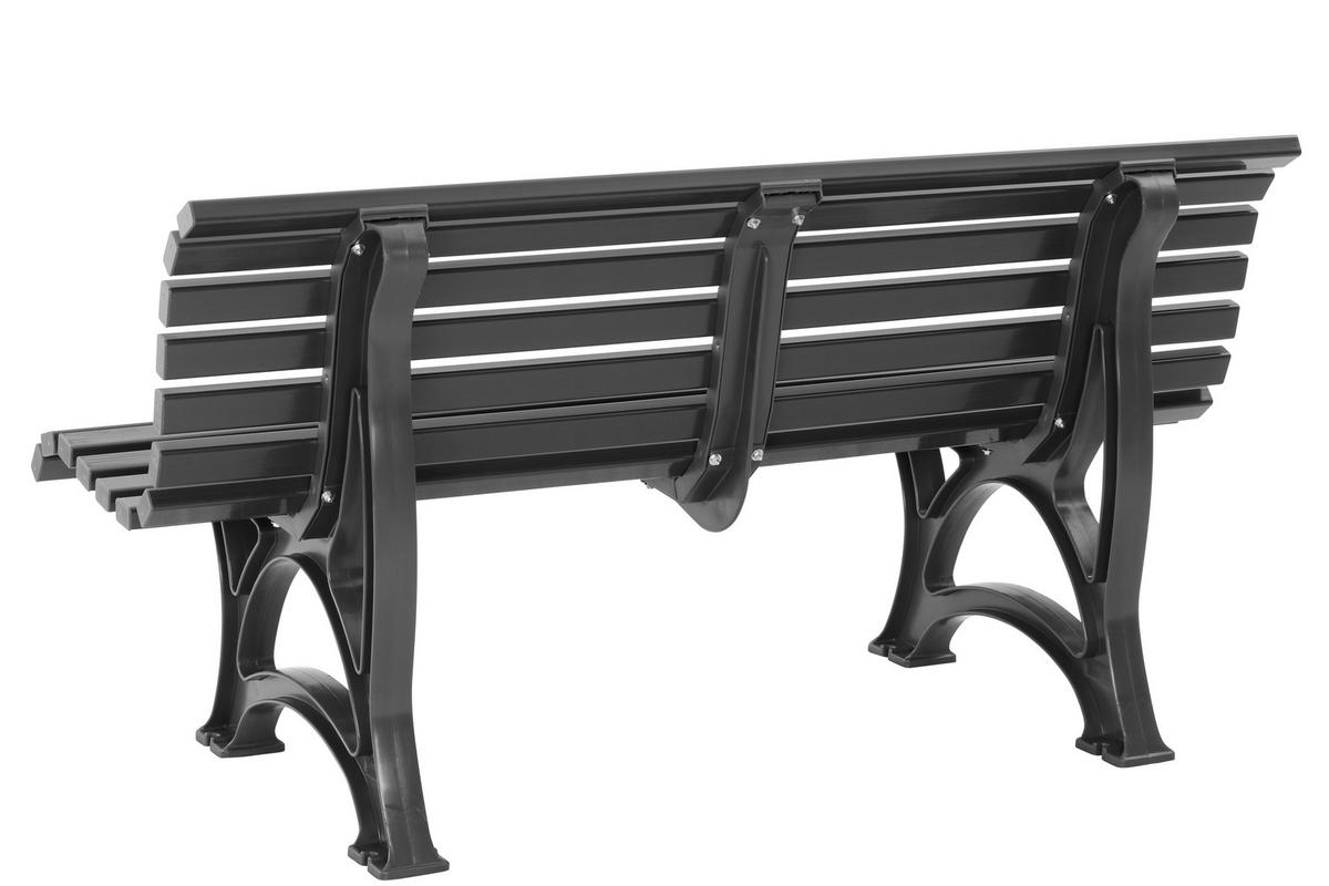 Blome-Tillmann Gartenbank Helgoland grau Kunststoff B/H/L: ca. 150x80x64 cm Helgoland - grau (64,00/150,00/80,00cm) - Blome-Tillmann