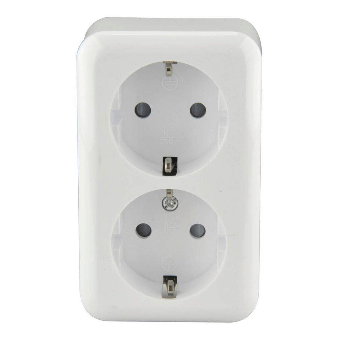 UniTec Steckdose weiß ca. 250 V Steckdose_2fach - weiß - UniTec